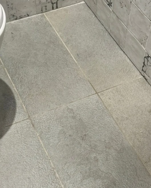 Avant nettoyage : salle de bain dans un chalet à Valloire